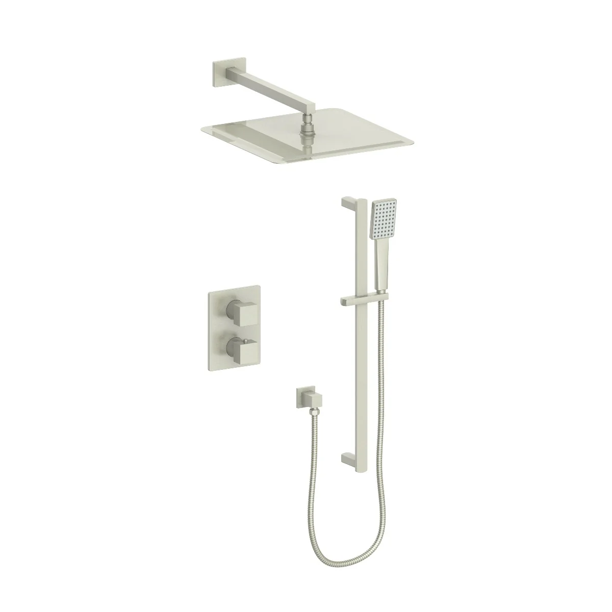 ZLINE Crystal Bay Thermostatic Shower System in Brushed Nickel, CBY-SHS-T2-BN - Cheap Abt