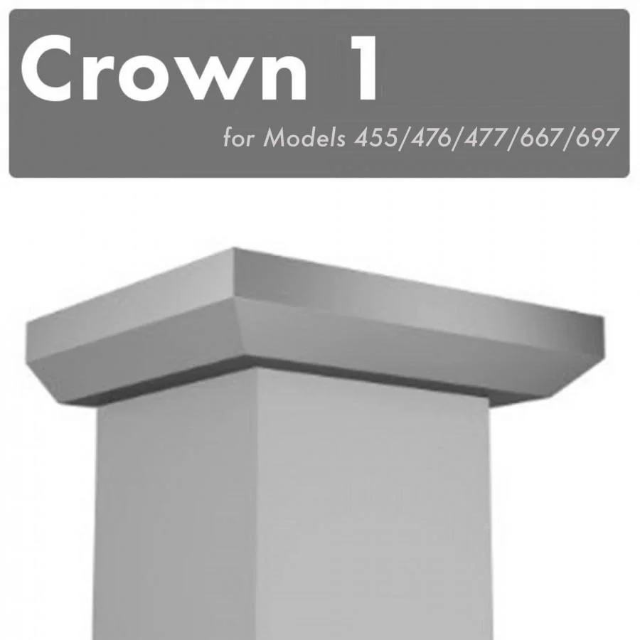 ZLINE Crown Molding #1 for Wall Range Hood (CM1-455/476/477/667/697) - Cheap Abt