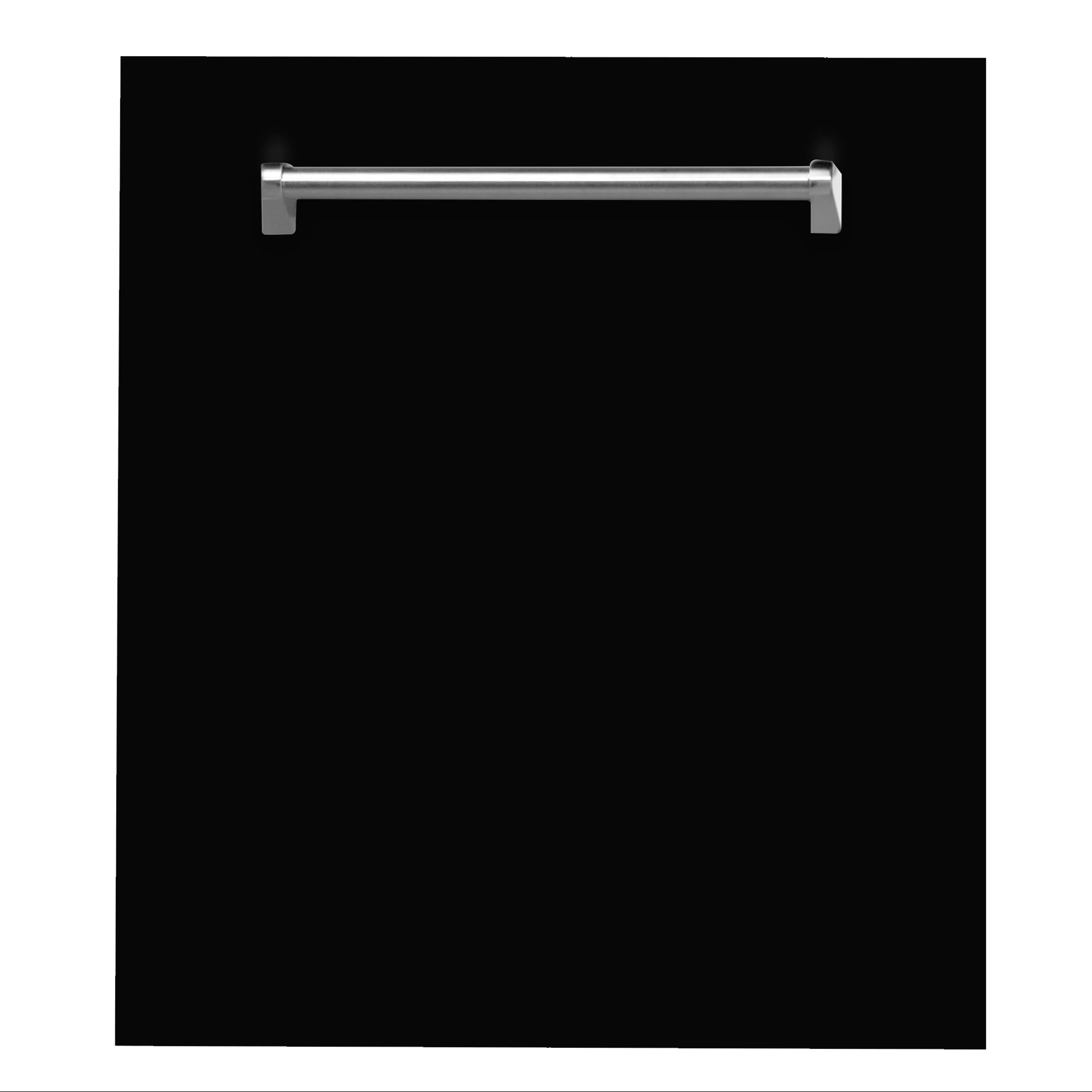 ZLINE 24 in. Top Control Dishwasher in Black Matte with Stainless Steel Tub, DW-BLM-24 - Cheap Abt