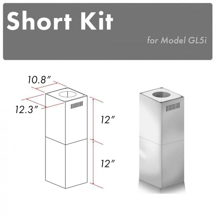 ZLINE Short Kit for Ceilings Under 8 feet ISLAND (SK-GL5i) - Cheap Abt