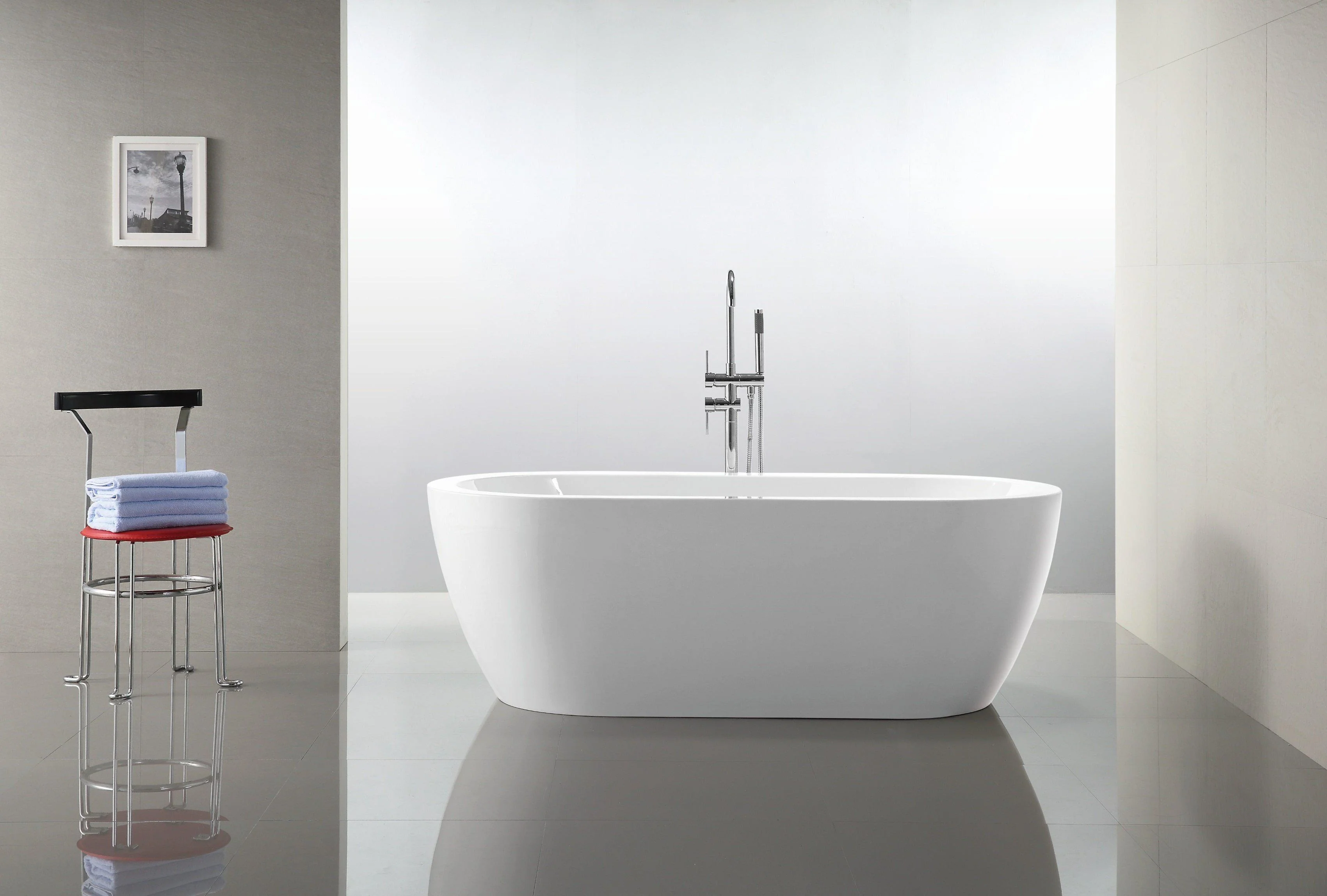 Vanity Art 67.7 in. x 30.7 in. Freestanding Soaking Bathtub, VA6836 - Cheap Abt