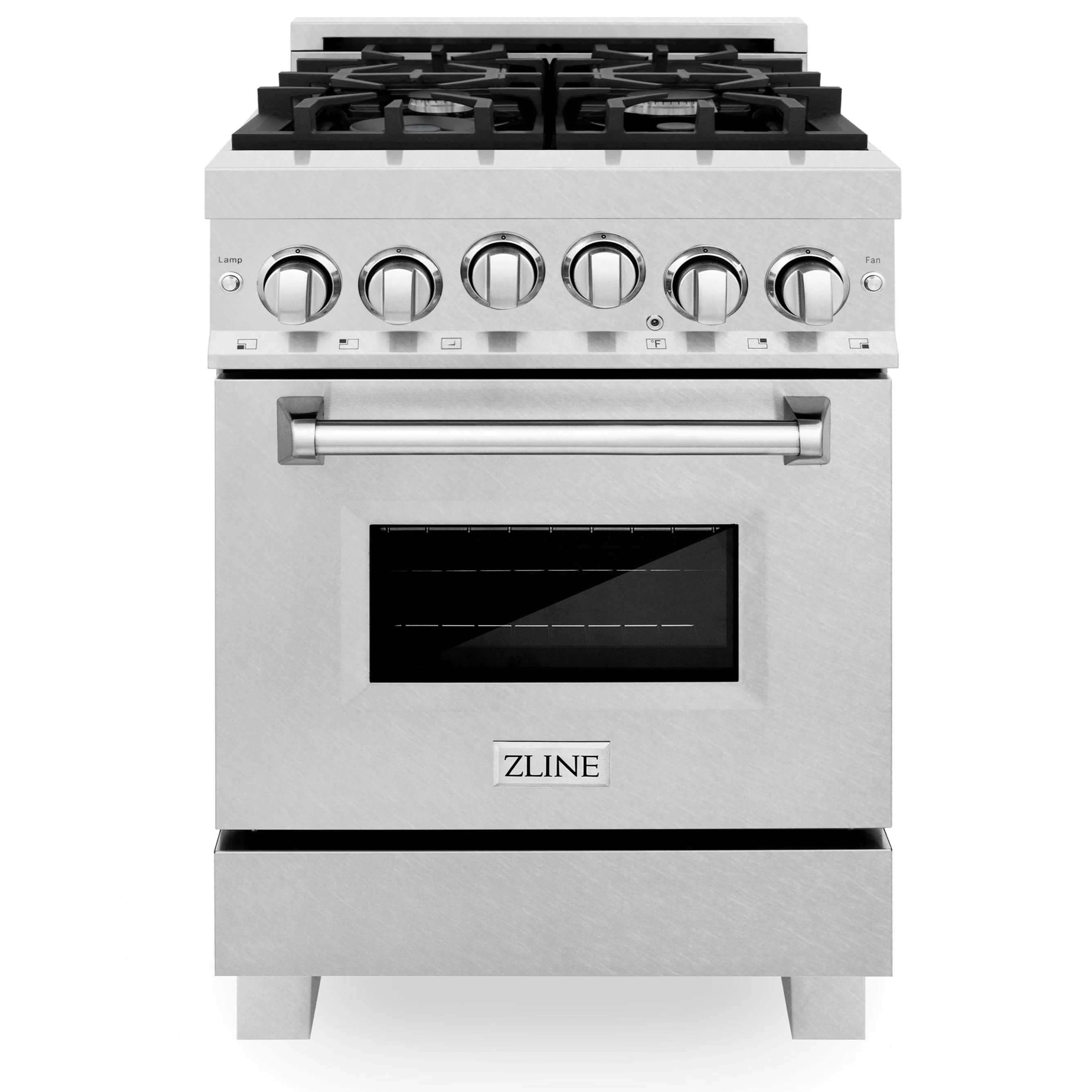 ZLINE 24 Inch Gas Range in DuraSnow® Stainless Steel Range, RGS-SN-24 - Cheap Abt