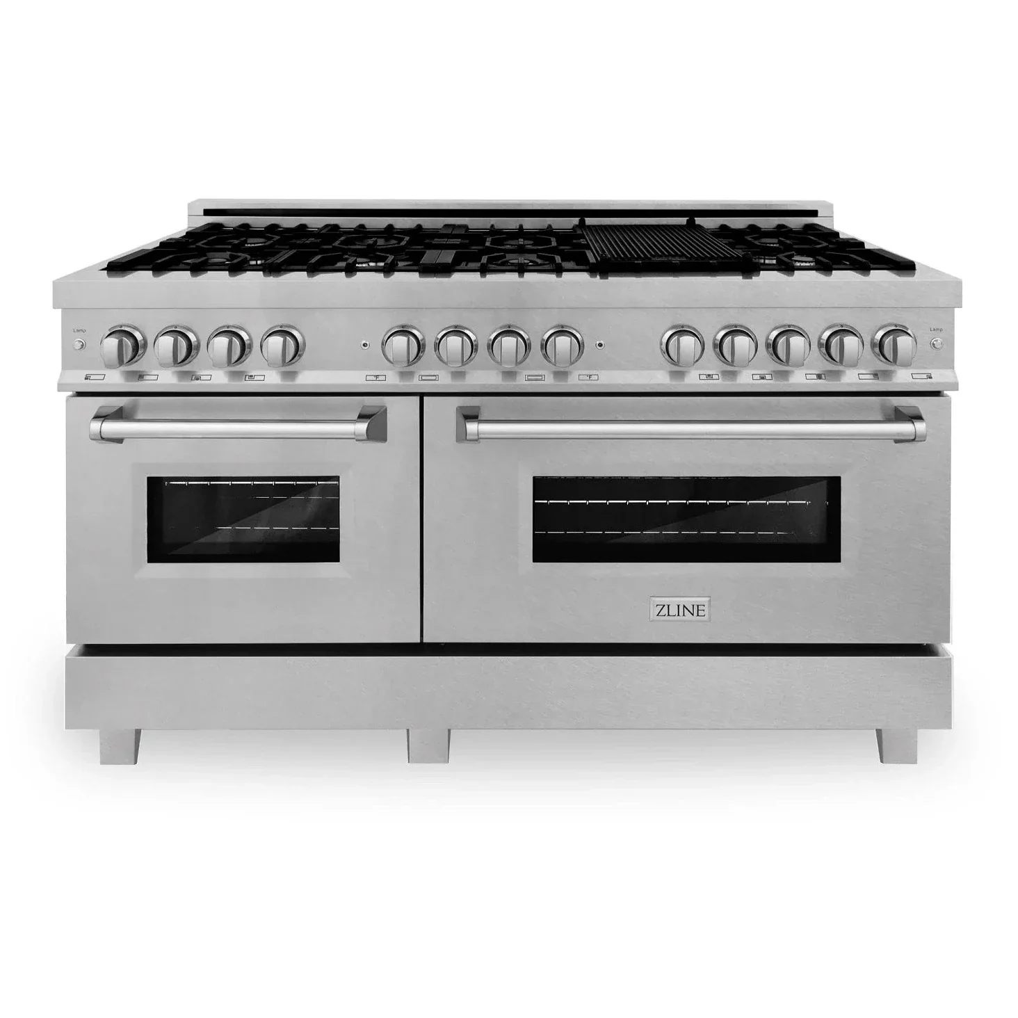 ZLINE 60 In. Professional Dual Fuel Range in Stainless Steel with DuraSnow®Stainless Steel Door, RA-SN-60 - Cheap Abt