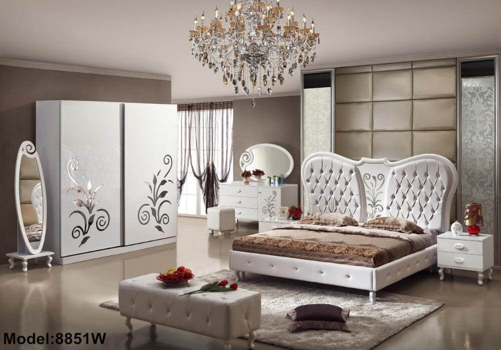 Bedroom Furniture Set, Nightstand, Bed, Wardrobe - Cheap Abt