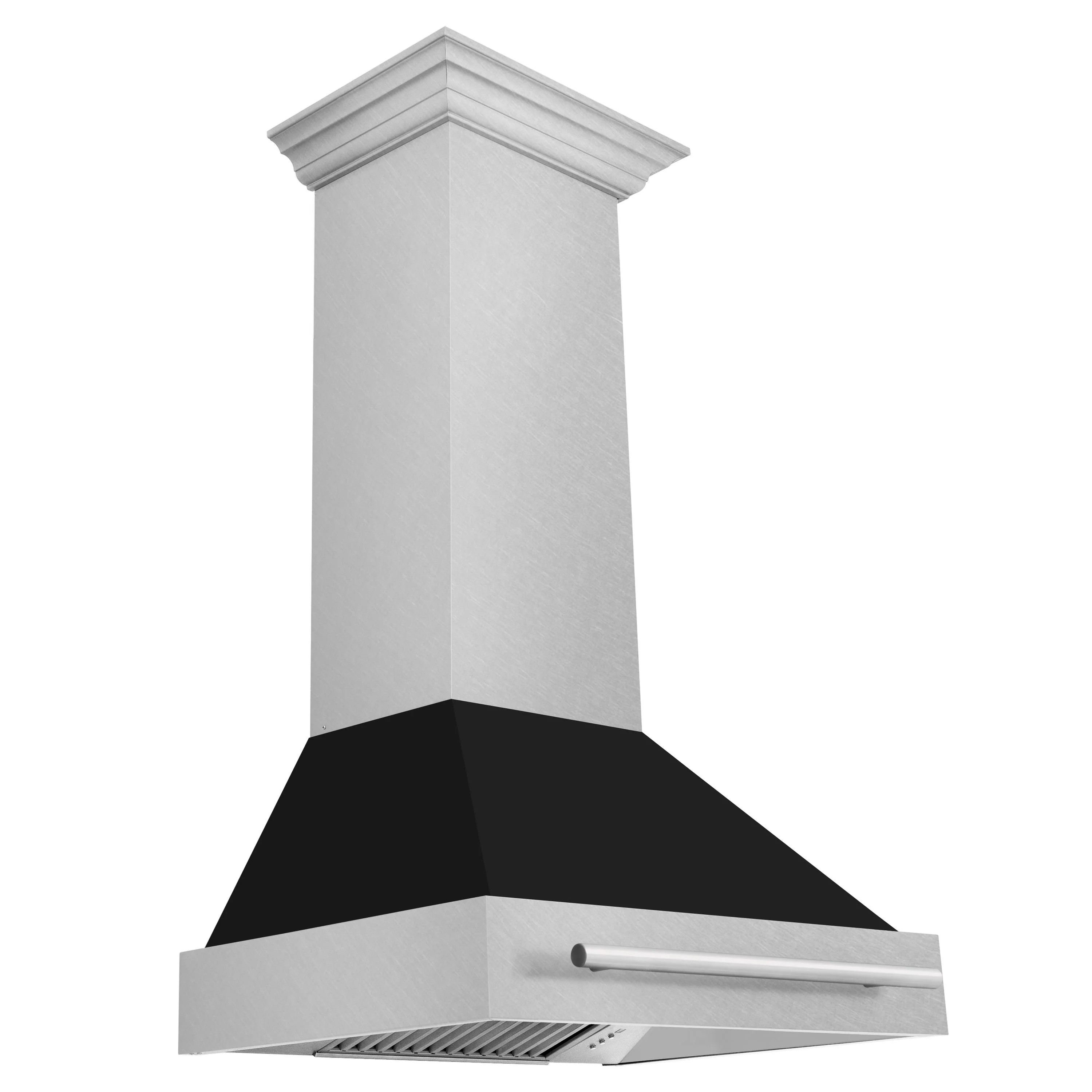 ZLINE 30 Inch DuraSnow® Stainless Steel Range Hood with Black Matte Shell, 8654SNX-BLM-30 - Cheap Abt