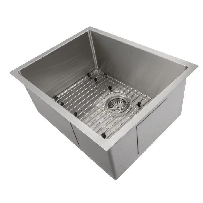 ZLINE 23 in. Meribel Undermount Single Bowl Stainless Steel Kitchen Sink with Bottom Grid, SRS-23 - Cheap Abt