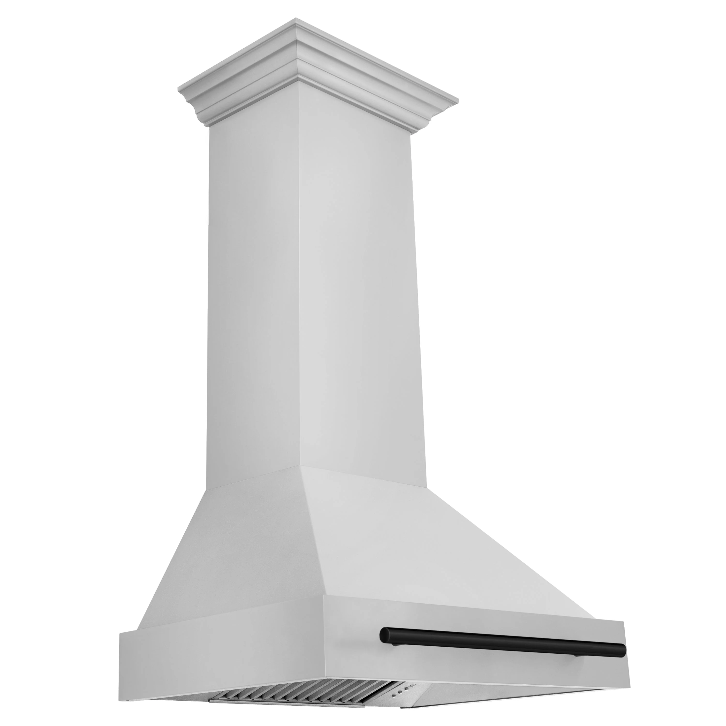 ZLINE 30 Inch Autograph Edition Range Hood with Stainless Steel Shell and Matte Black Handle, 8654STZ-30-MB - Cheap Abt
