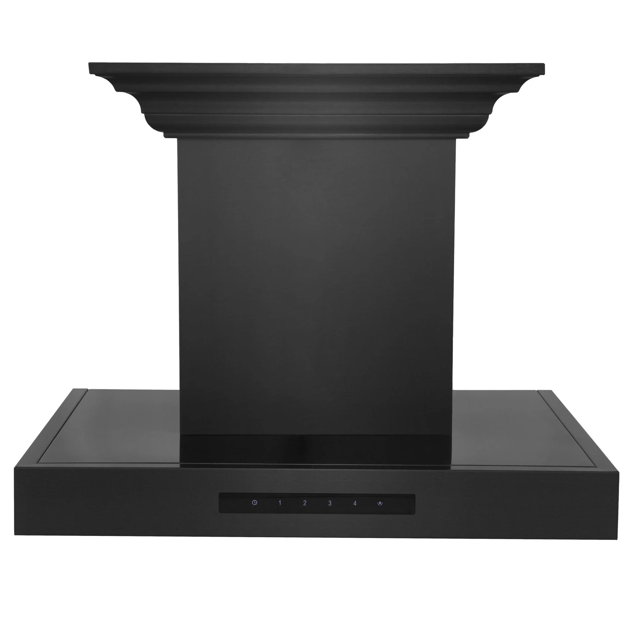 ZLINE 30 in. Wall Mount Range Hood in Black Stainless Steel with BlueTooth Crown Molding, BSKENCRN-BT-30 - Cheap Abt