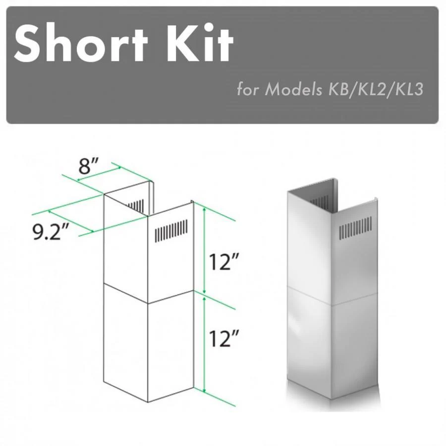 ZLINE Range Hood Chimney Short Kit for 8ft. Ceilings, SK-KB/KL2/KL3 - Cheap Abt