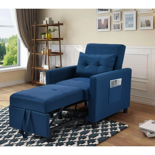 Single Sofa Bed with Pullout Sleeper. Convertible Folding Futon Chair - Cheap Abt
