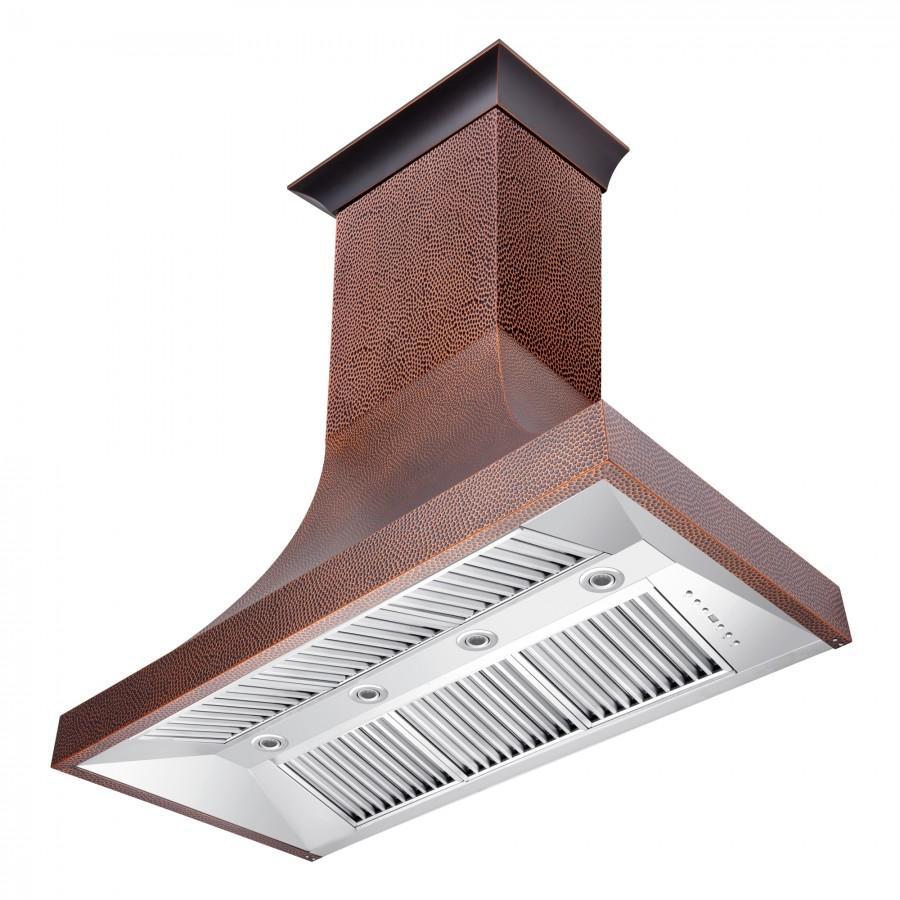 ZLINE 48 in. Designer Series Hand-Hammered Copper Finish Wall Range Hood, 8632H-48 - Cheap Abt