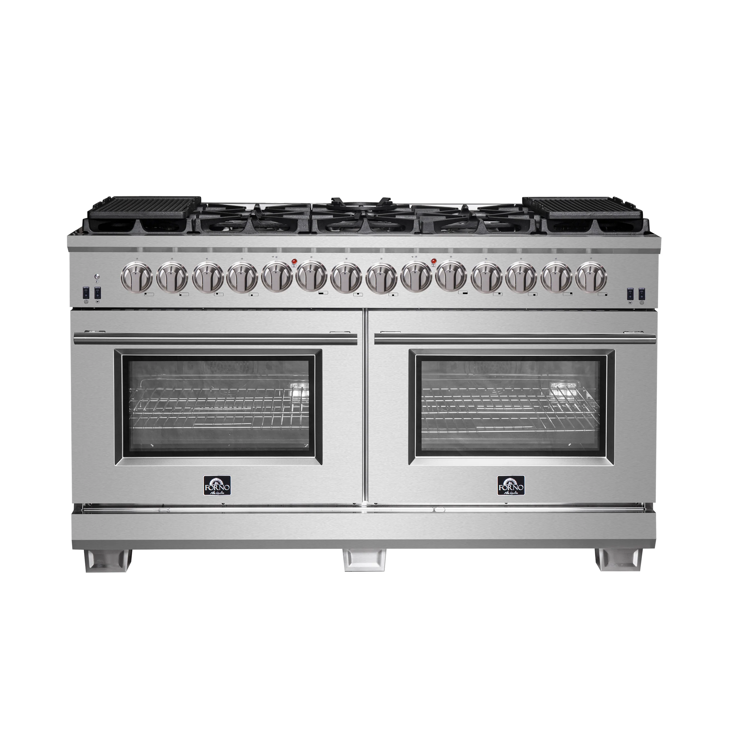 Forno 60 Inch Titanium Pro Series Capriasca Freestanding Dual Fuel Range, FFSGS6187-60 - Cheap Abt