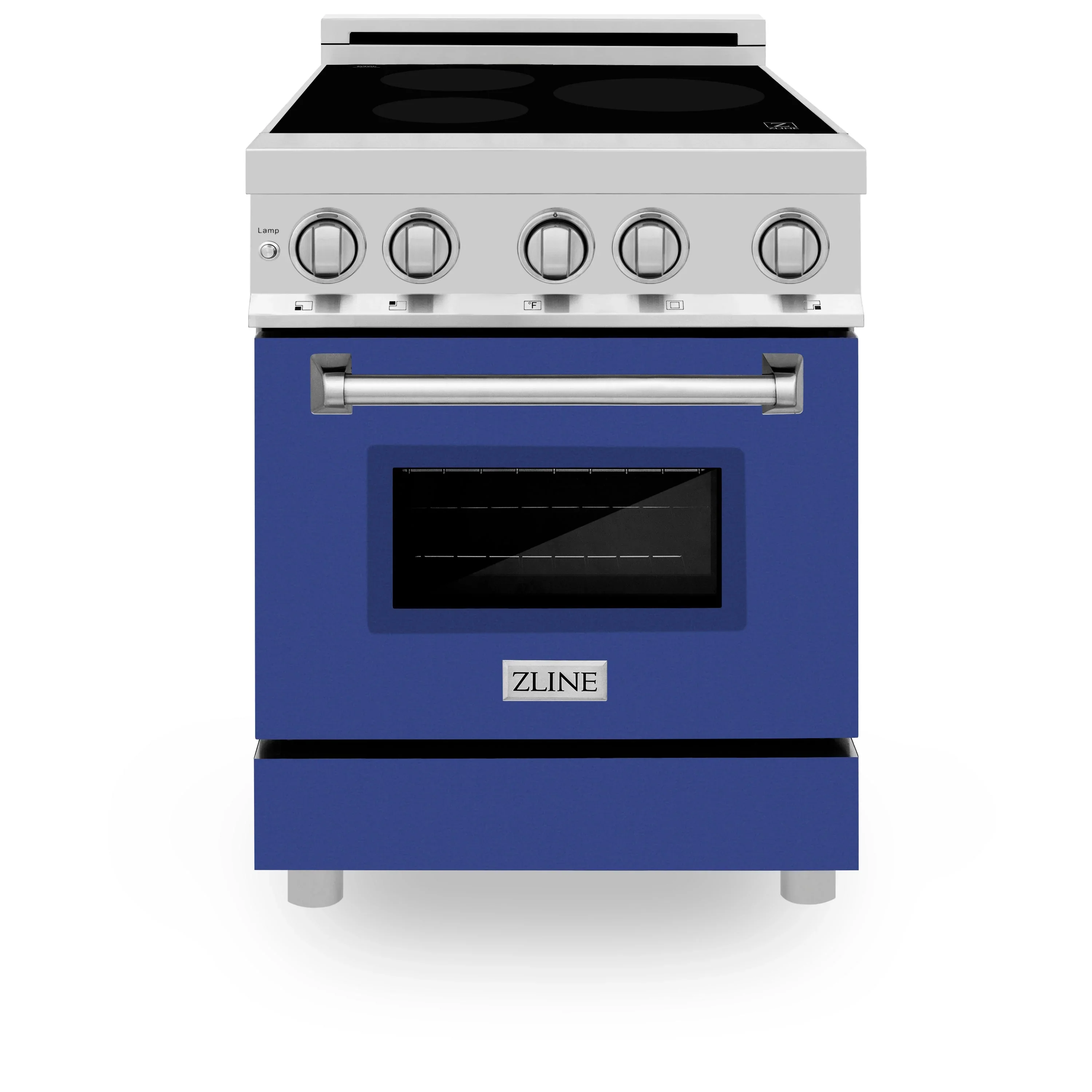 ZLINE 24 Inch 2.8 cu. ft. Induction Range with a 3 Element Stove and Electric Oven in Blue Matte, RAIND-BM-24 - Cheap Abt