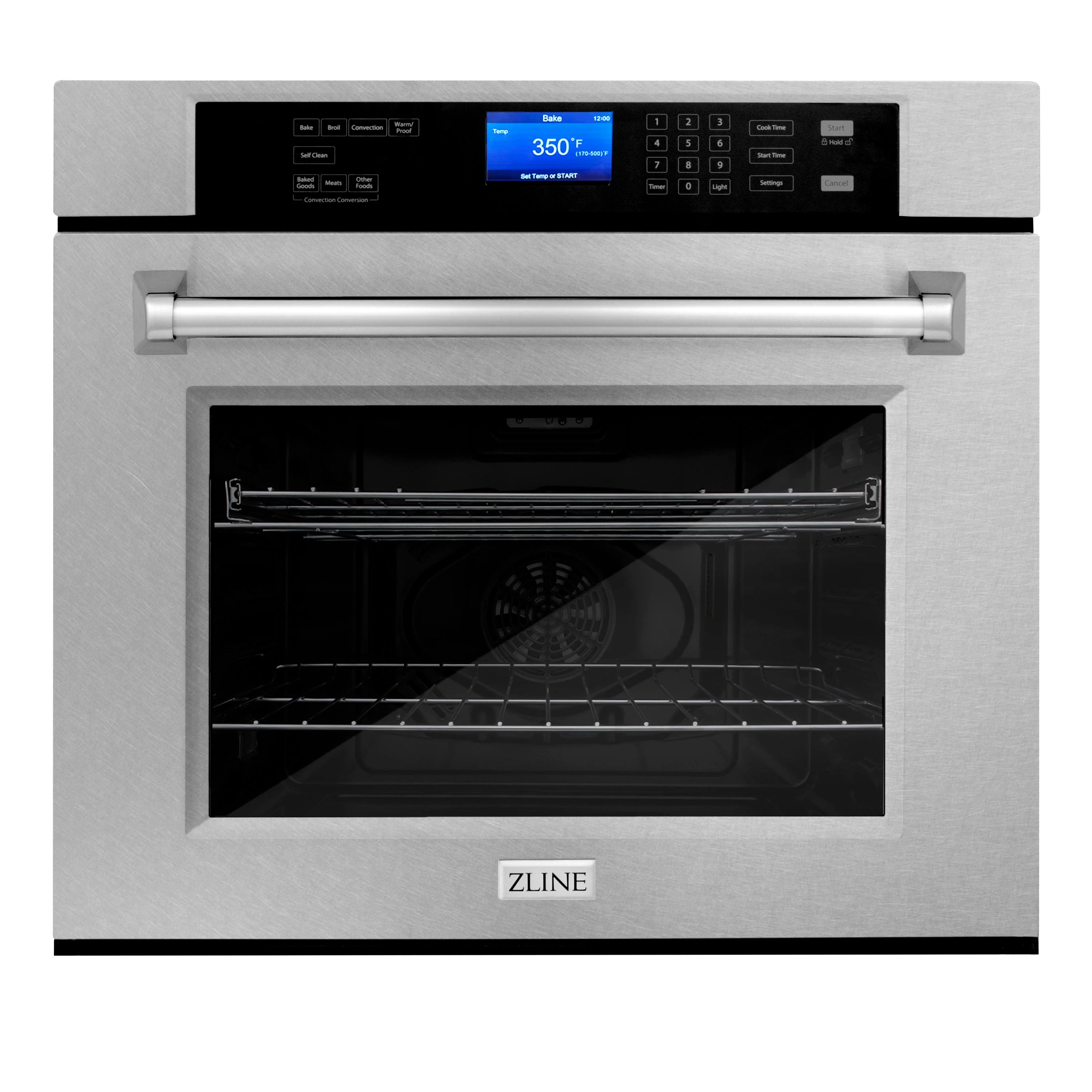 ZLINE 30 in. Professional 5.0 cu.ft. Single Wall Oven in DuraSnow® Stainless Steel with Self-Cleaning, AWSS-30 - Cheap Abt
