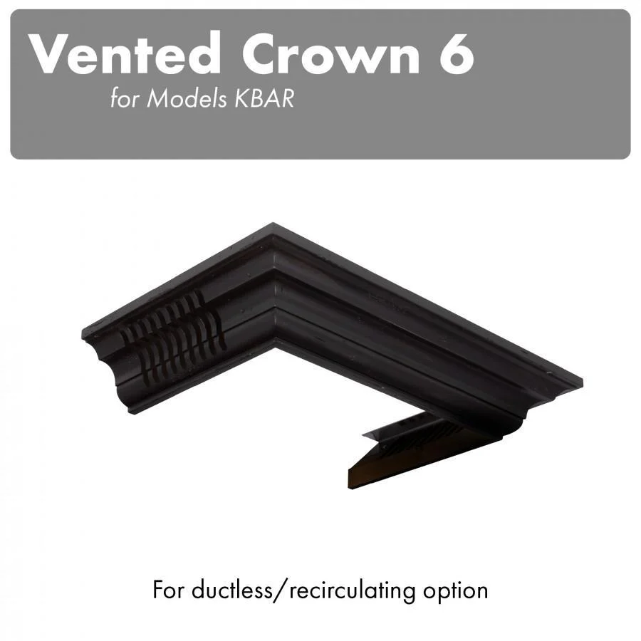 ZLINE Vented Crown Molding for Wall Mount Range Hood, CM6V-KBAR - Cheap Abt