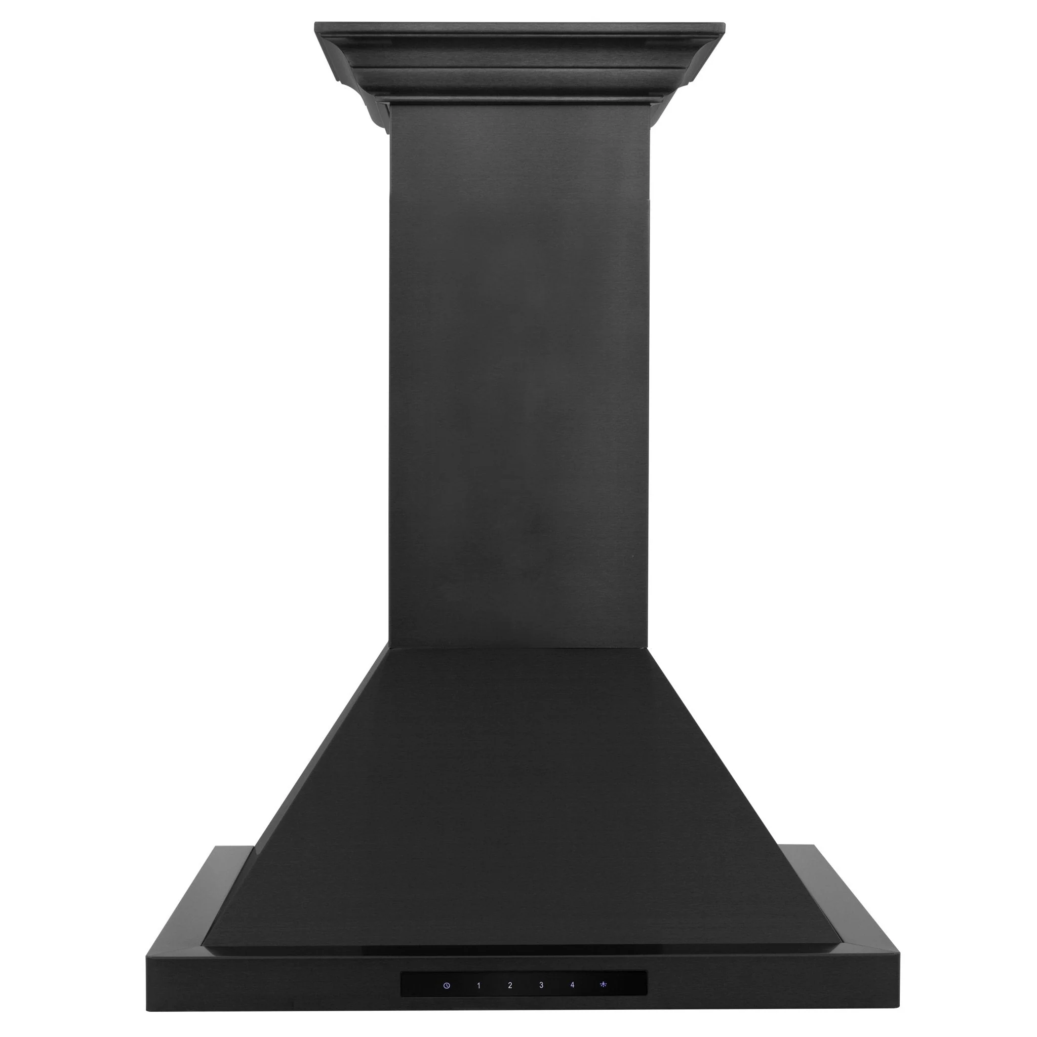 ZLINE 30 in. Convertible Vent Wall Mount Range Hood in Black Stainless Steel with Crown Molding, BSKBNCRN-30 - Cheap Abt