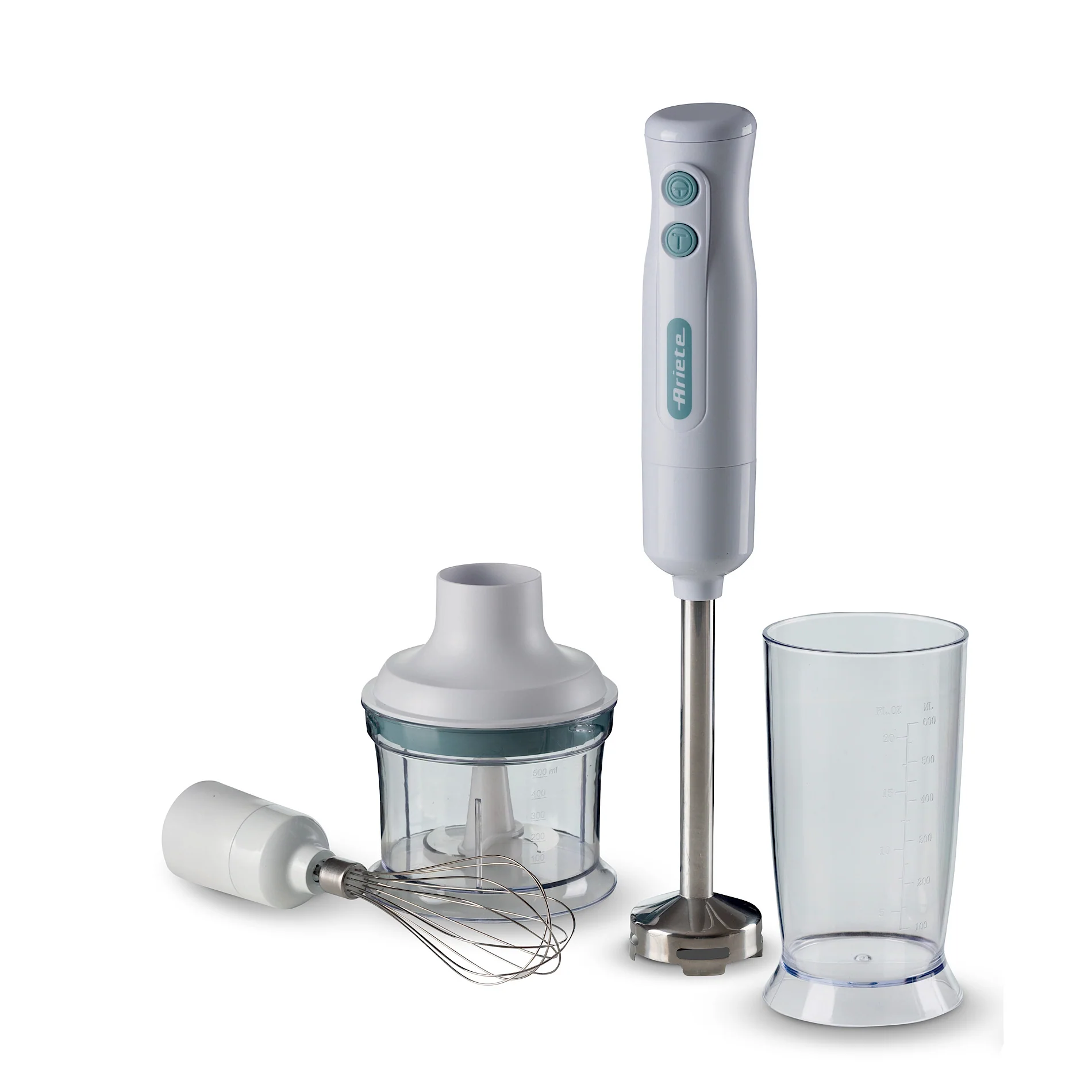 Hand Blender With Stainless Steel Blade 3on 1 Blue/White - Cheap Abt