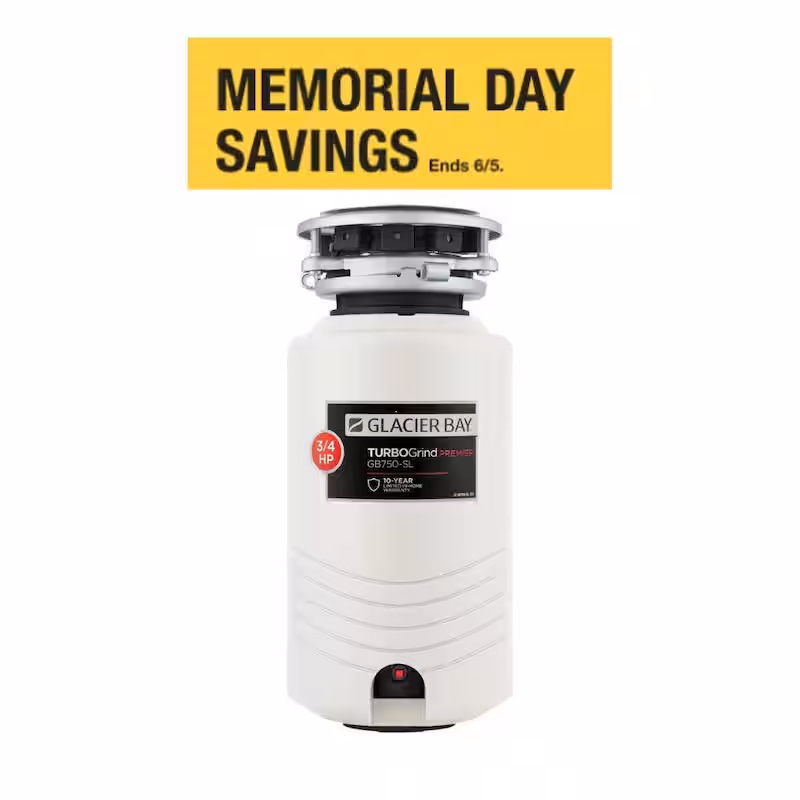TurboGrind Premier 3/4 hp. Continuous Feed Garbage Disposal with Power Cord - Cheap Abt