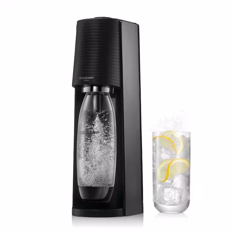 Terra Black Soda Machine and Sparkling Water Maker Kit - Cheap Abt
