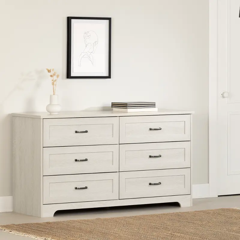 Prairie Ivory 6-Drawer Double Dresser - South Shore - Cheap Abt