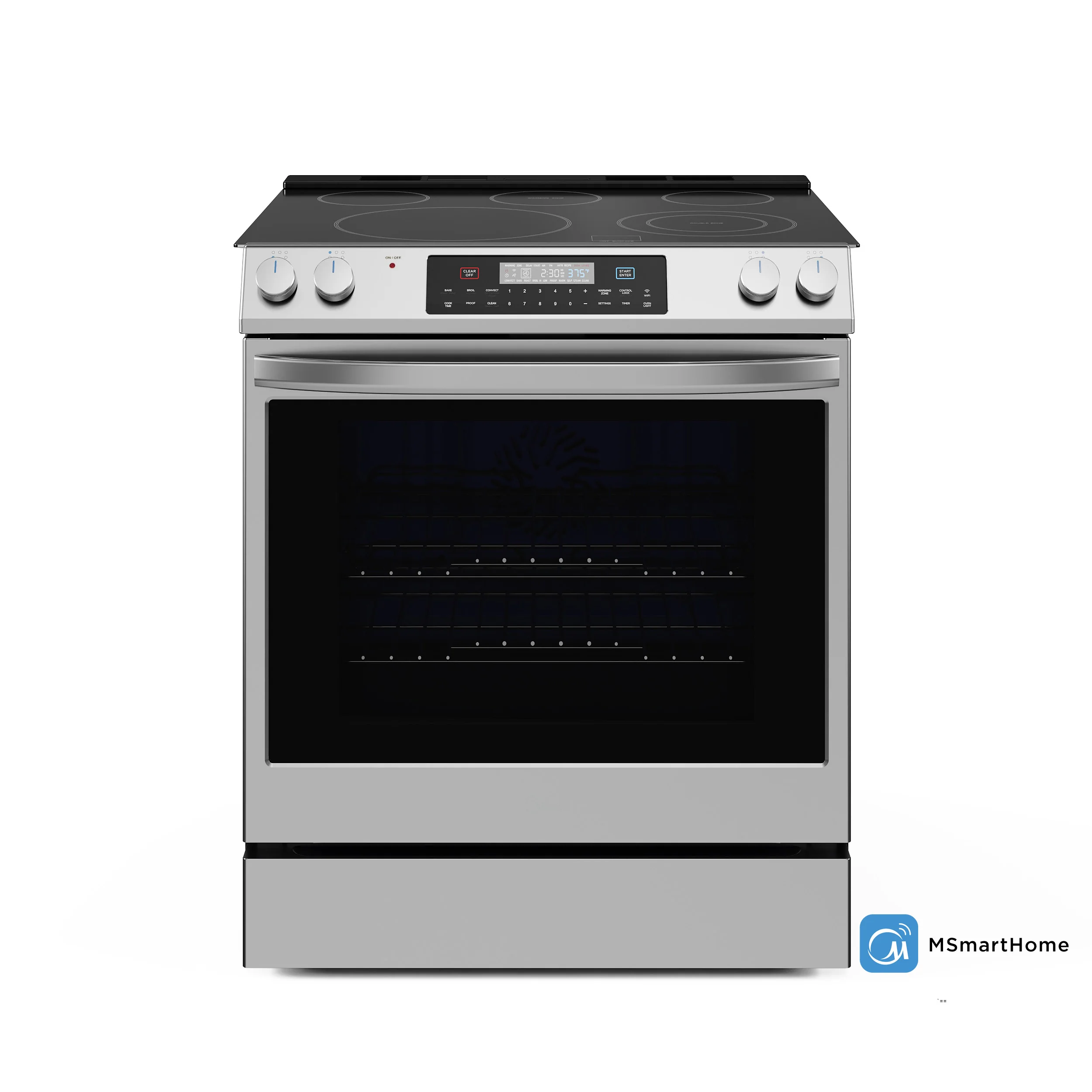 Midea 30 In. Slide-in Electric Range with 6.3 cu. ft. Self-Cleaning Oven in Stainless Steel, MES30S2AST - Cheap Abt