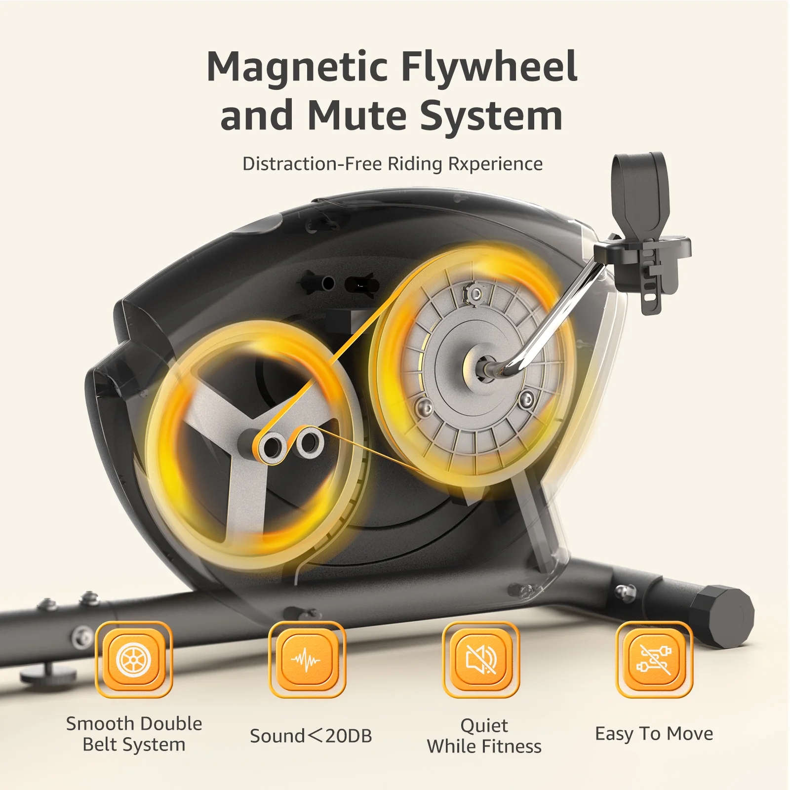 UPGO Recumbent Exercise Bike for Adults Seniors - Indoor Magnetic Cycling Fitness Equipment for Home Workout - Cheap Abt