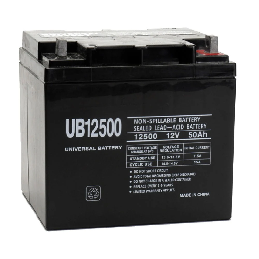 UPG UB12500 12V 50Ah L2 AGM Battery Mobility Power Chair Scooter Wheelchair Permobile ActiveCare MK M50-12 - Cheap Abt