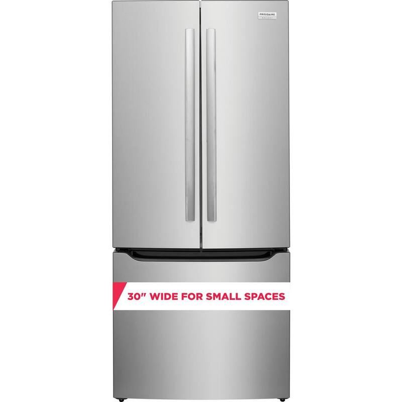 Gallery 30 in. 20 cu. ft. Standard Depth French Door Refrigerator in Stainless Steel with Internal Water Dispenser - Cheap Abt