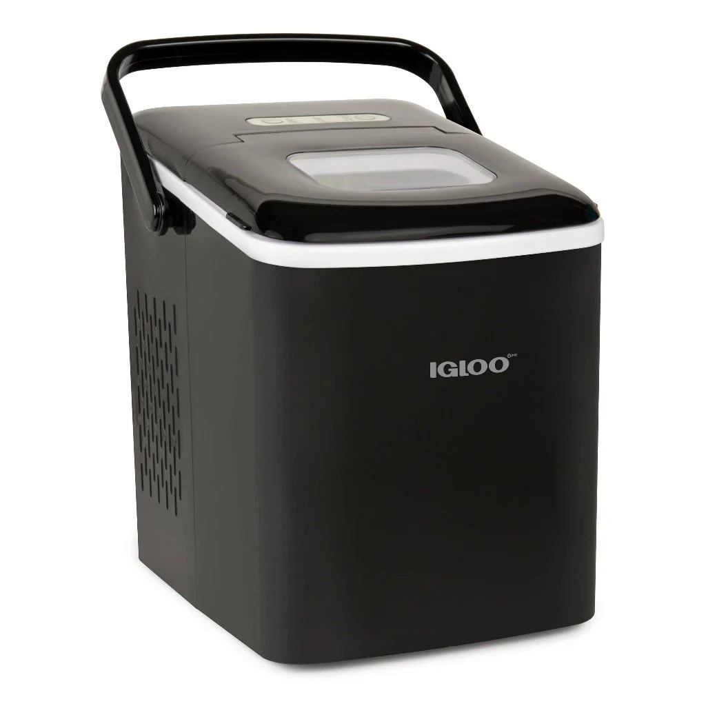IGLOO® 26-Pound Automatic Self-Cleaning Portable Countertop Ice Maker Machine With Handle, Black - Cheap Abt