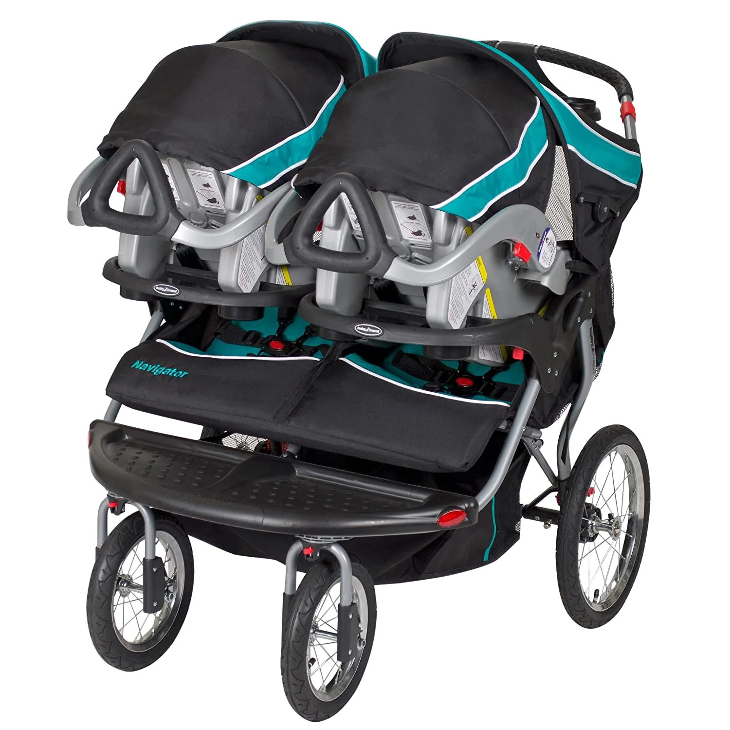 Baby Trend Navigator Double Jogger Stroller, Tropic - Cheap Abt