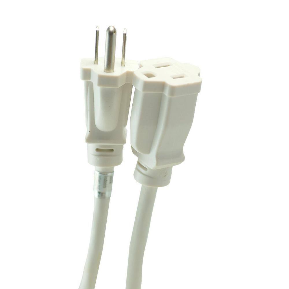 Southwire 8 ft. 163 Outdoor Extension Cord in White 277563 - Cheap Abt