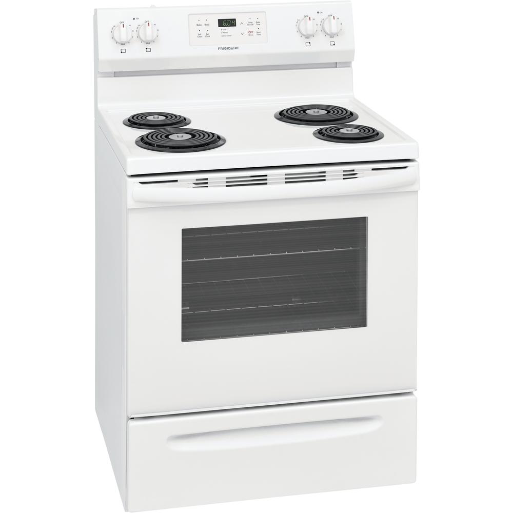 Frigidaire 30-inch Freestanding Electric Range with Ready-Select® Controls FFEF3016VW - Cheap Abt