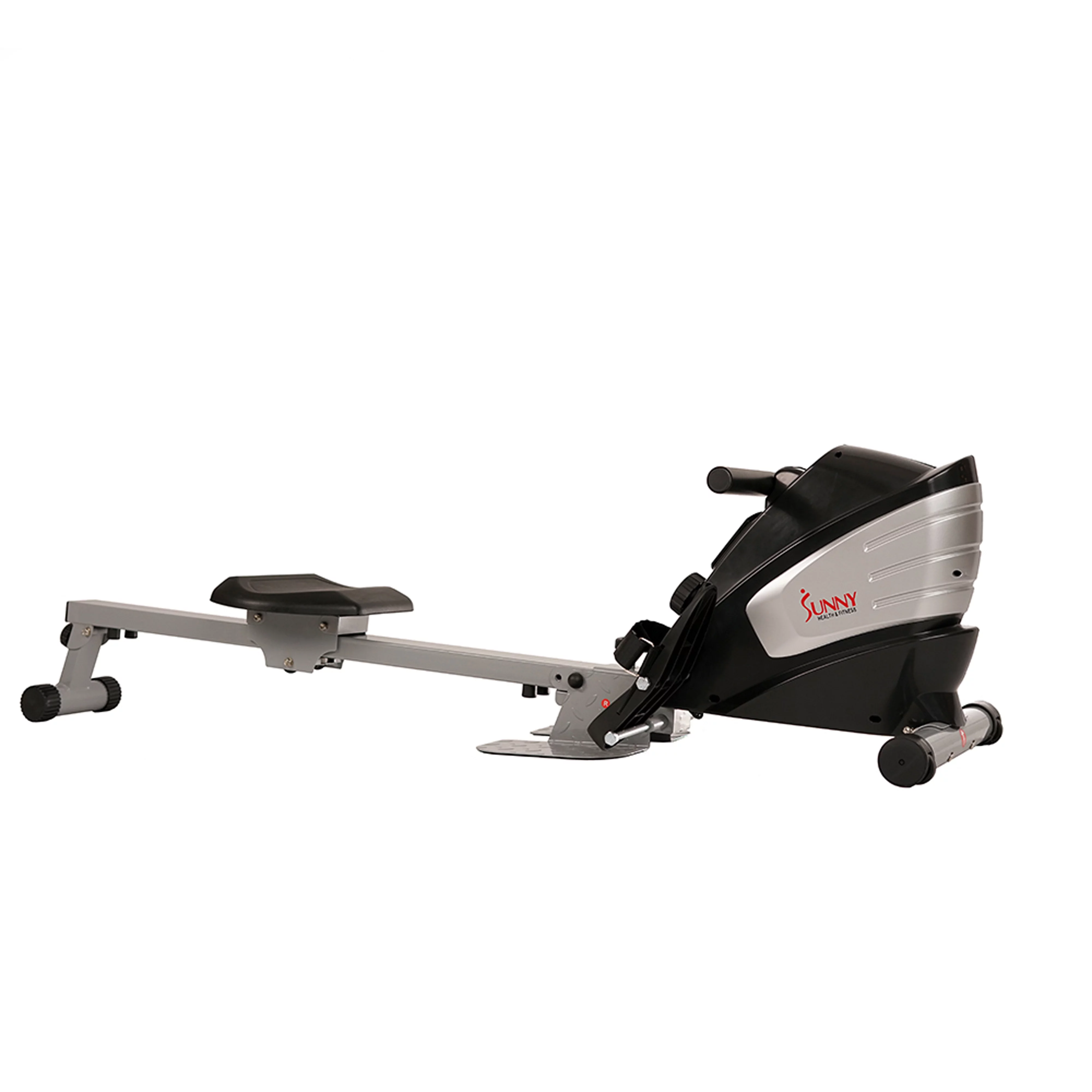 Sunny Health & Fitness SF-RW5622 Dual Function Magnetic Rowing Machine Rower w/ LCD Monitor - Cheap Abt