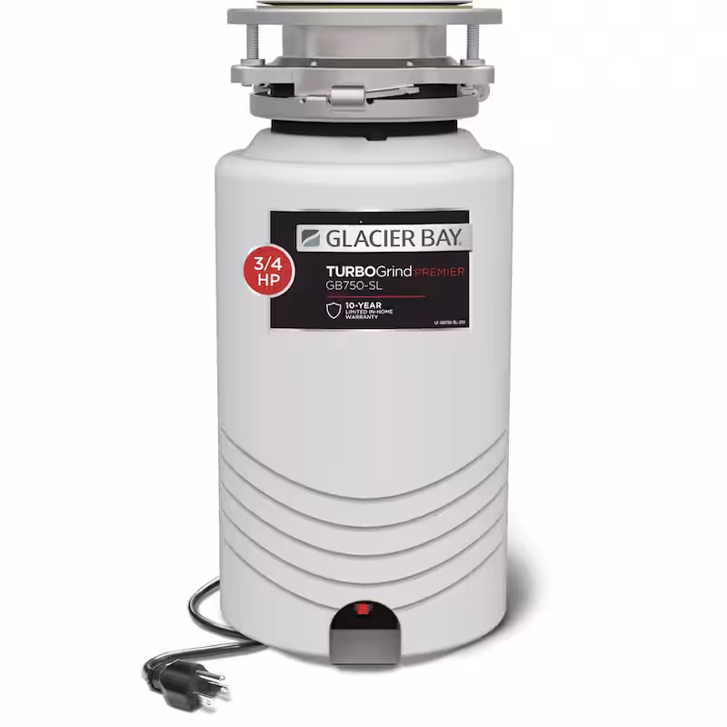 TurboGrind Premier 3/4 hp. Continuous Feed Garbage Disposal with Power Cord - Cheap Abt