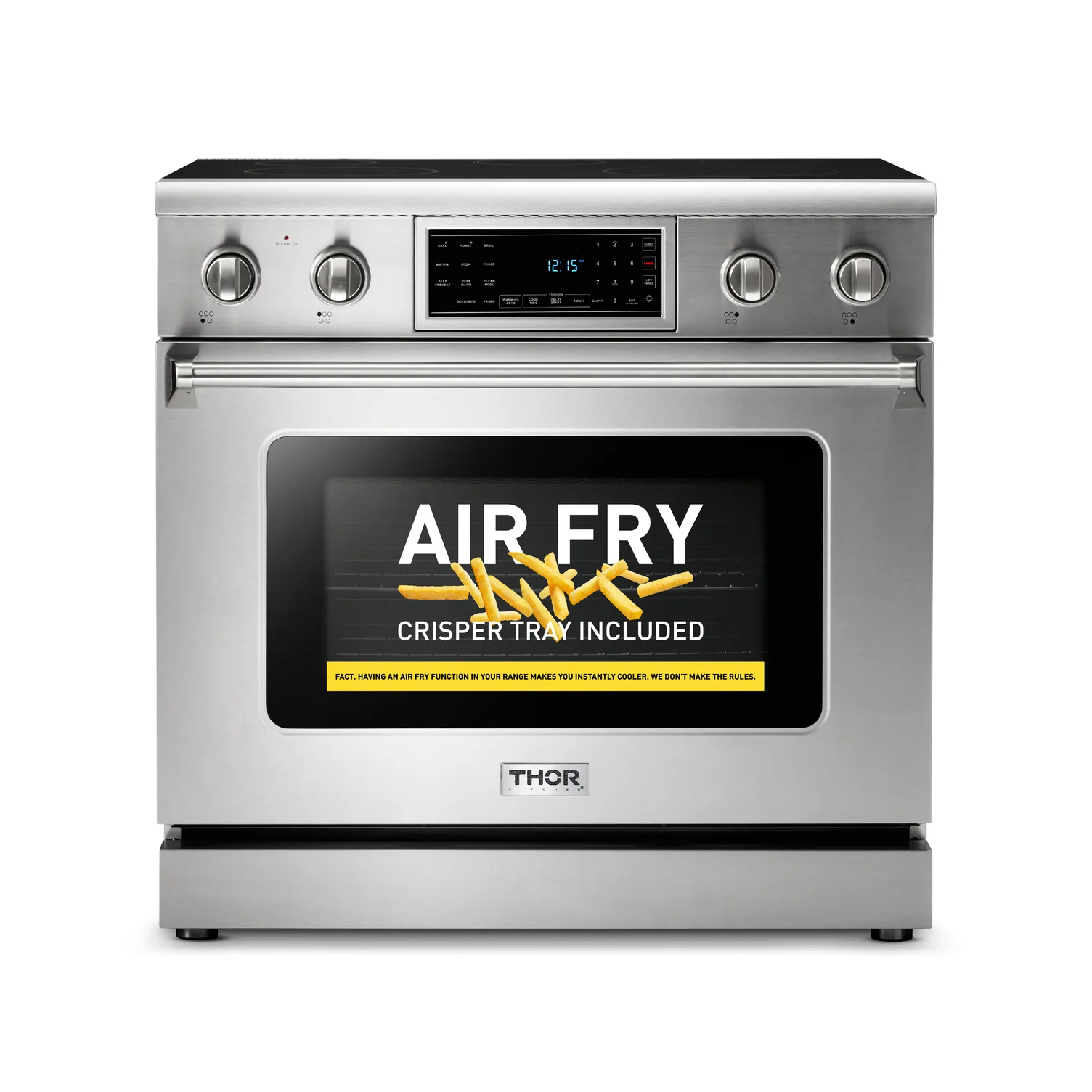 Thor Kitchen 36 Inch Air Fry and Self-Clean Professional Electric Range, TRE3601 - Cheap Abt