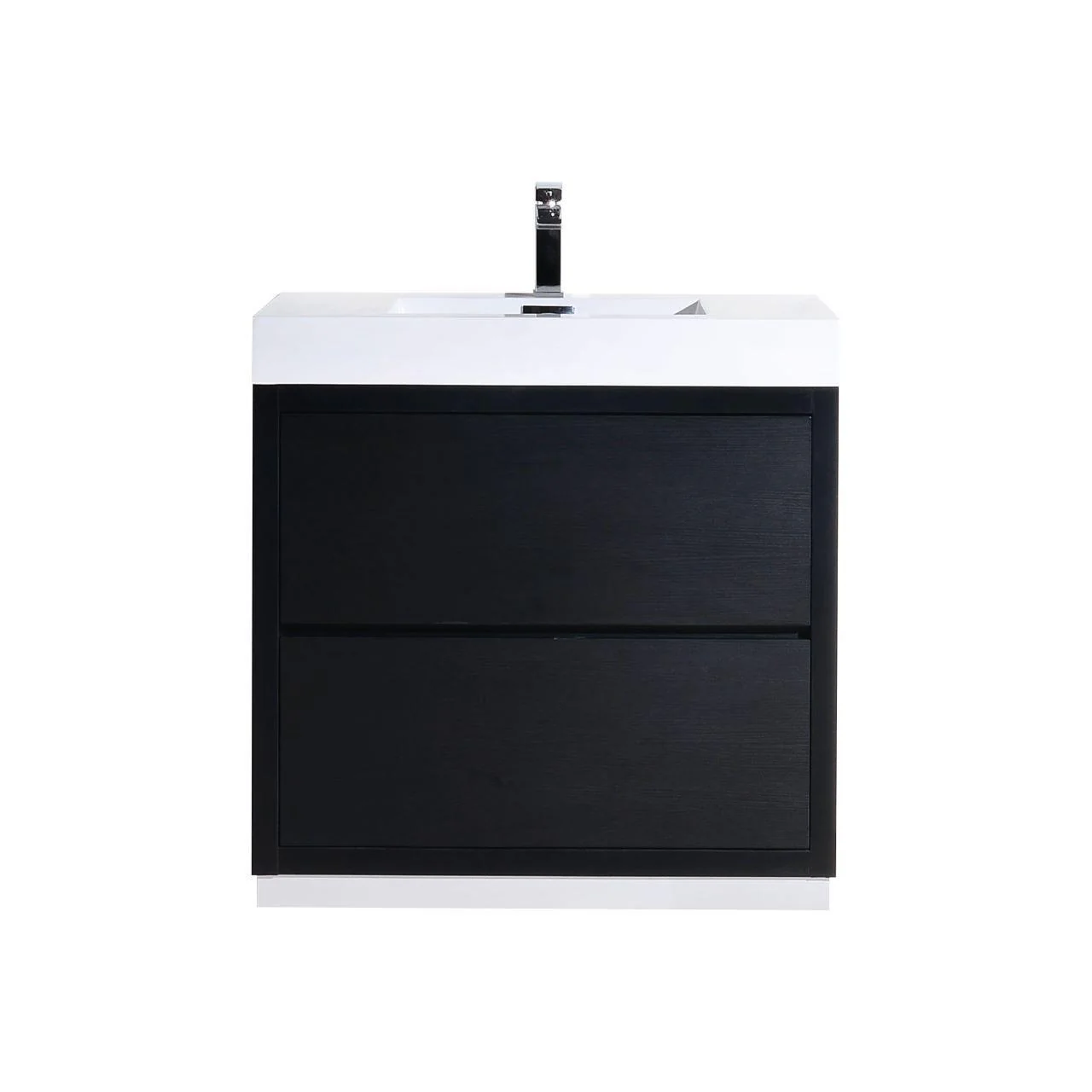KubeBath Bliss 40 in. Free Standing Modern Bathroom Vanity - Black, FMB40-BK - Cheap Abt